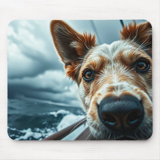 Dog in Bed of RV Mousepad (Vorne)