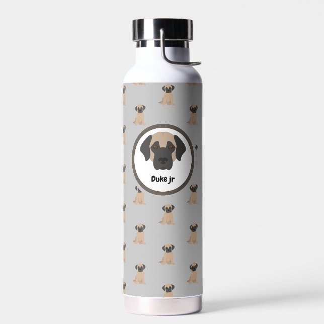 Dog individuell anpassbare Wasserflasche Trinkflasche (Links)