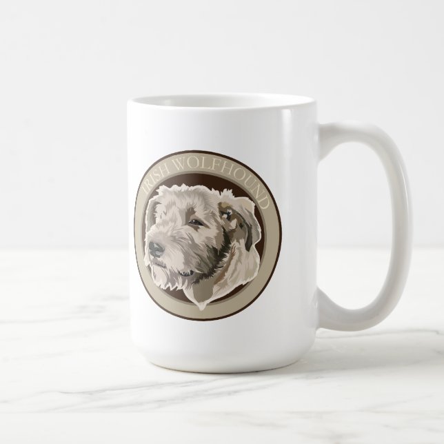 Dog Irish Wolfhound Kaffeetasse (Rechts)
