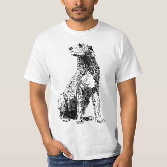 Dog Irish Wolfhound T-Shirt (Vorderseite)