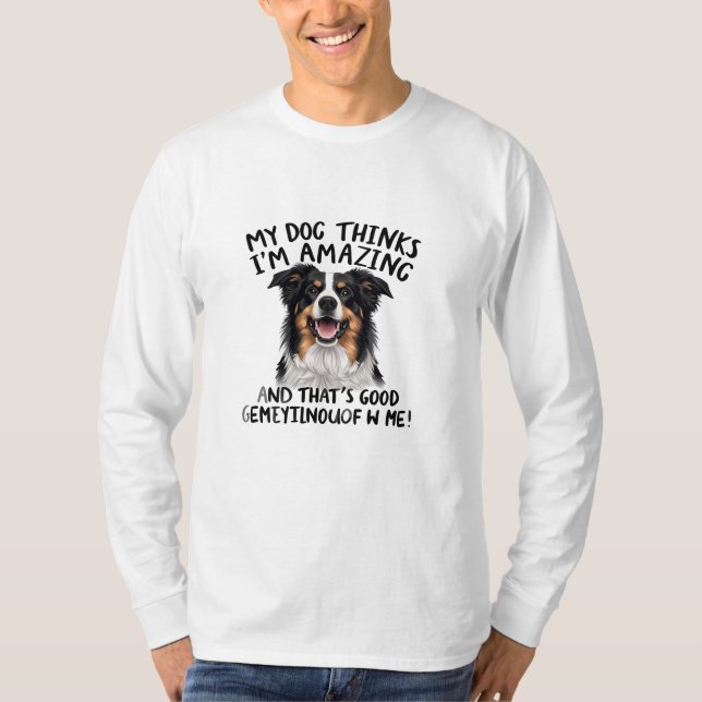 Dog Joy Quote T-Shirt (Vorderseite)