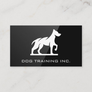 Dog-K9-Logo Schwarzes Gloss Visitenkarte