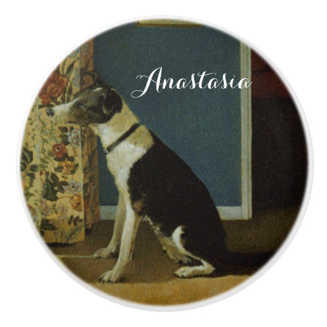 Dog  keramikknauf (Vorderseite)