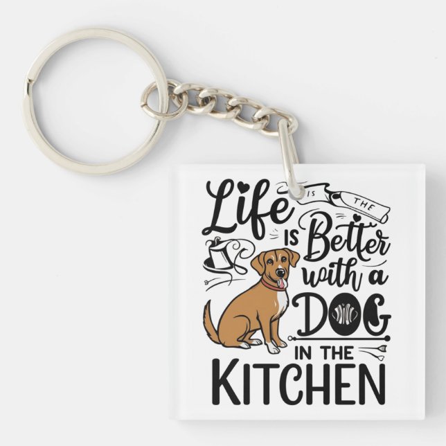 Dog Kitchen Companion Schlüsselanhänger (Vorderseite)