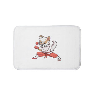 Dog Knows Karate Badematte