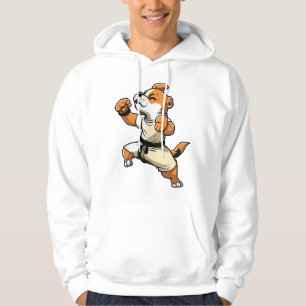 Dog Knows Karate transformiert Hoodie