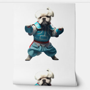 Dog Knows Karate transformiert Tapete