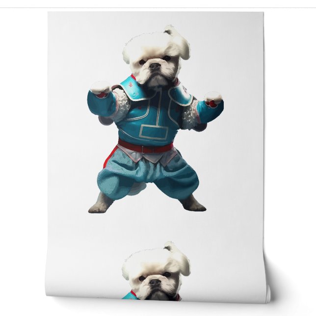 Dog Knows Karate transformiert Tapete (Abrollen)
