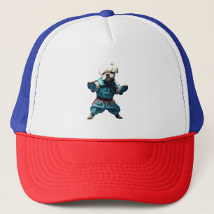 Dog Knows Karate transformiert Truckerkappe