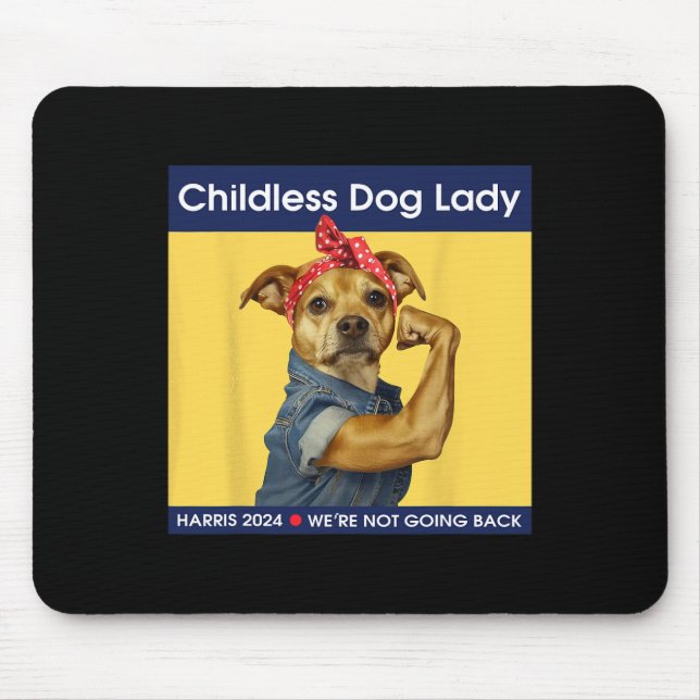 Dog Lady Kamala-harris 2024 Mousepad (Vorne)