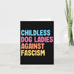 Dog Ladys Against Faschism Kamala Harris Karte