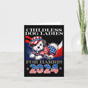 Dog Ladys for Harris 2024 Kamala Präsident Karte