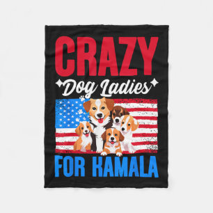 Dog Ladys für Kamala Harris US Präsident Dog Own Fleecedecke