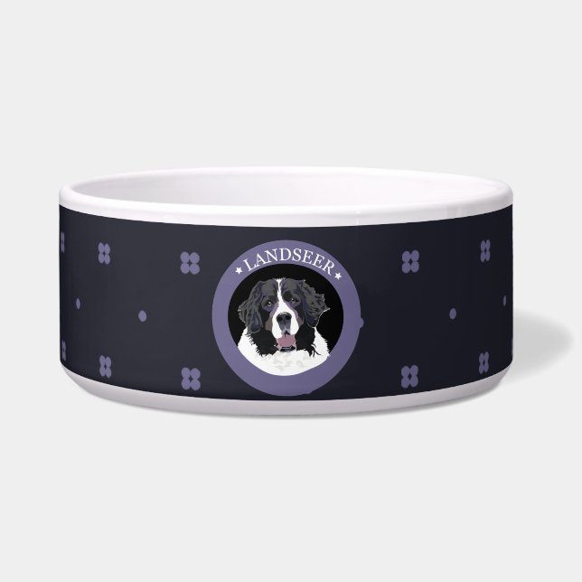 Dog Landseer Napf (Vorderseite)