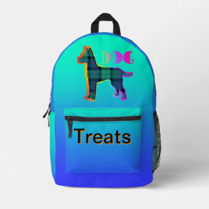 DOG Leckereien Aqua Blue Bedruckter Rucksack