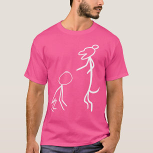 Dog lehren menschlicher Retro-Junge T-Shirt