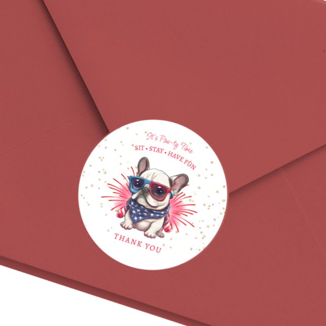 Dog Let's Pawty Birthday Sticker (Von Creator hochgeladen)