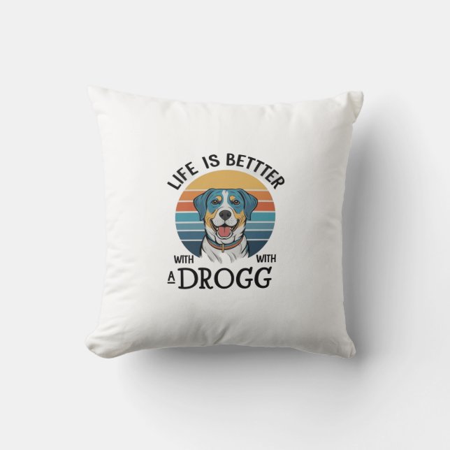 Dog Life Pillow Kissen (Vorderseite)