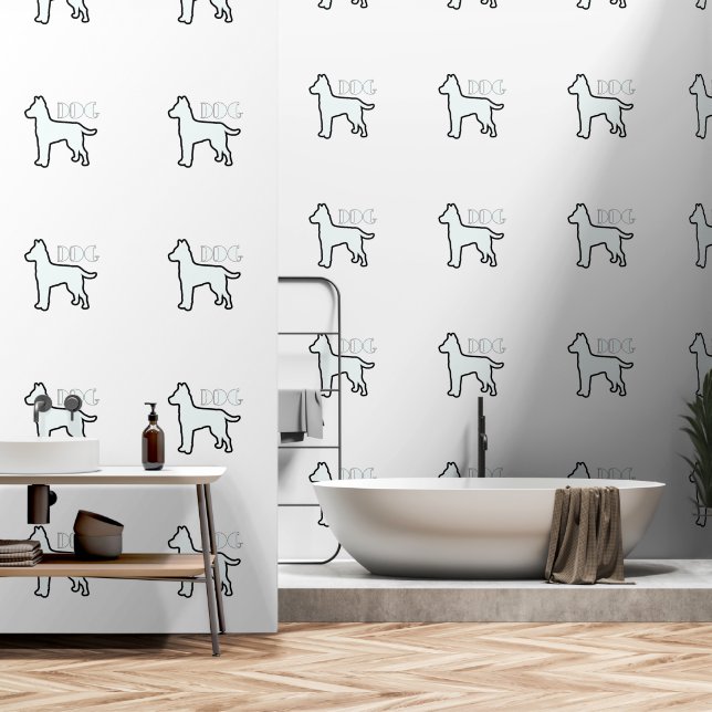 DOG Logo Tapete (Badezimmer)