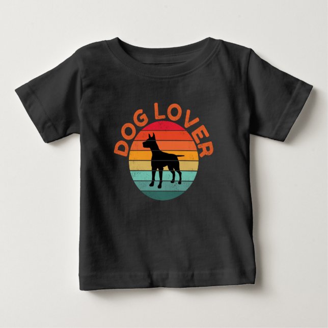 DOG LOVER BABY T-SHIRT (Vorderseite)