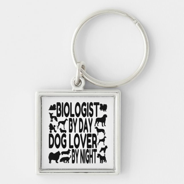 Dog Lover Biologe Schlüsselanhänger (Vorne)