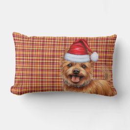 Dog Lover Christmas Australian Terrier Kariert Lendenkissen