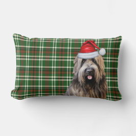 Dog Lover Christmas Briard Shepherd Holiday Karier Lendenkissen