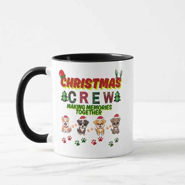 Dog Lover Christmas Family-Christmas crew dogs  Tasse (Links)