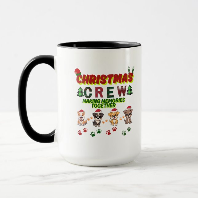 Dog Lover Christmas Family-Christmas crew dogs  Tasse (Links)