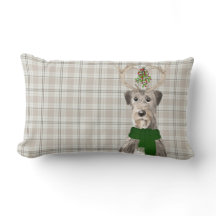 Dog Lover Christmas Irish Wolfhound und Kariert