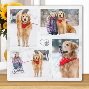 Dog Lover Custom Moderne Foto Collage für Haustier Fotoplatte