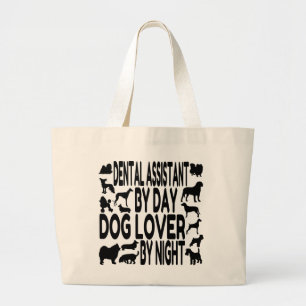 Dog Lover Dental Assistant Jumbo Stoffbeutel