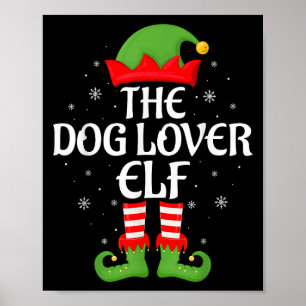 Dog Lover Elf Xmas Familie Matching Elf Squad Chri Poster