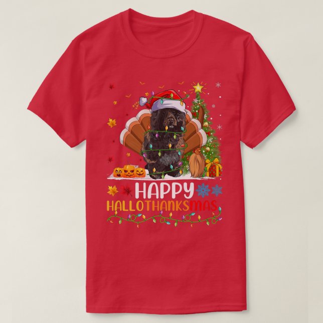 Dog Lover Funny Happy Portugiesischer Wasserdog Ha T-Shirt (Design vorne)