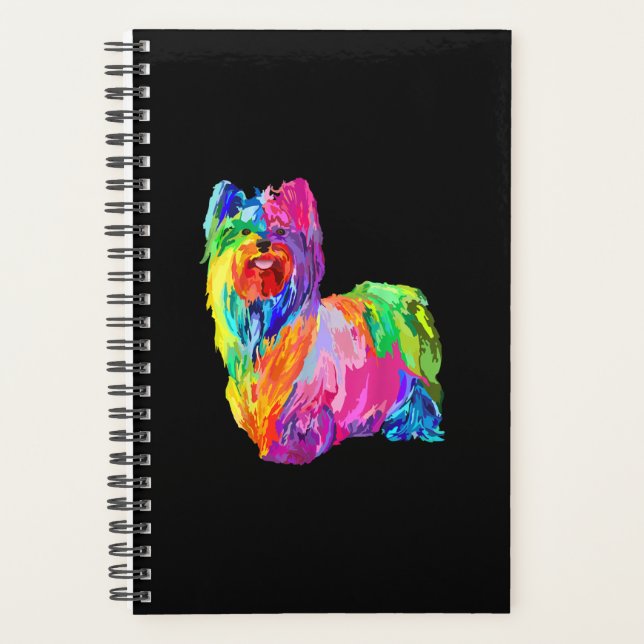 Dog Lover gibt Yorkie für Yorkshire Terrie Lover Planer (Vorderseite)