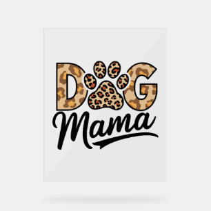 Dog Lover Leopard Printpaw Acrylschild