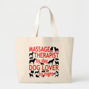 Dog Lover Massage Therapeut Jumbo Stoffbeutel