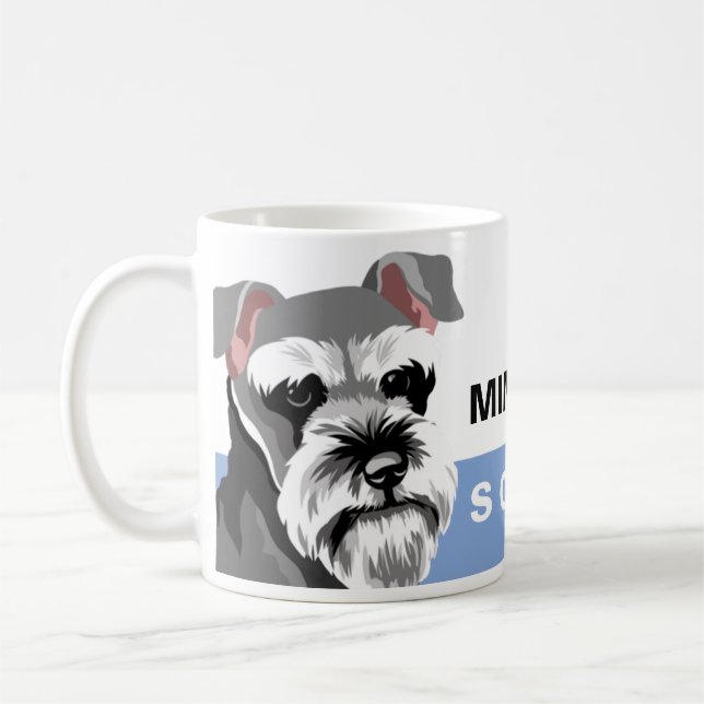 Dog Lover Miniature Schnauzer Tasse (Links)