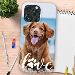 Dog Lover Personalisiert Pet Foto LIEBE Pfosten dr Case-Mate iPhone Hülle<br><div class="desc">Jetzt kannst du deinen besten Freund mit dir tragen, wo immer du hingehst mit diesem speziellen Hund Tier Foto iPhone Gehäuse . Dieses Foto mit personalisiertem Namensdesign ist modern, elegant, cool und niedlich. Pfoten mit Foto, Katz-Foto oder einem Haustier mit Pfoten! Fügen Sie den Namen hinzu, um ihn zu personalisieren....</div>