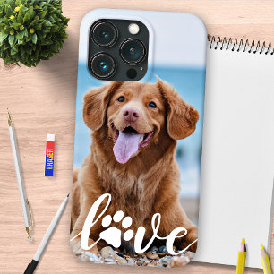 Dog Lover Personalisiert Pet Foto LIEBE Pfosten dr Case-Mate iPhone Hülle