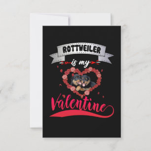 Dog Lover Rottweiler Is RSVP Karte