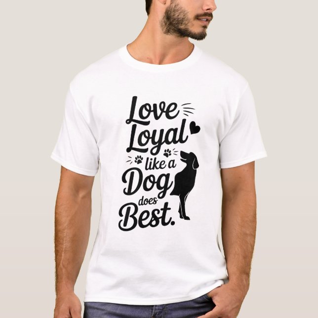 Dog Lover Tee, Matching Dog Mom and Dad Shirt (Vorderseite)