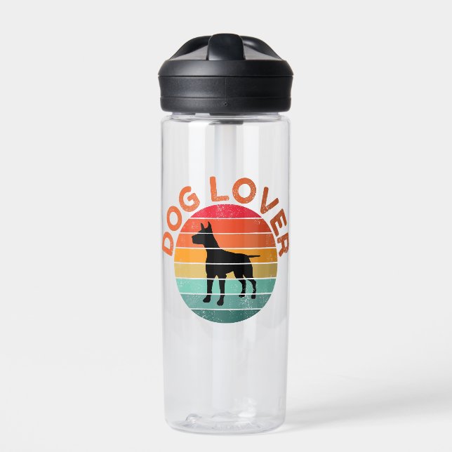 DOG LOVER TRINKFLASCHE (Vorderseite)