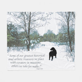 Dog Lover Zitat - Der beste Freund des Menschen - Fleecedecke