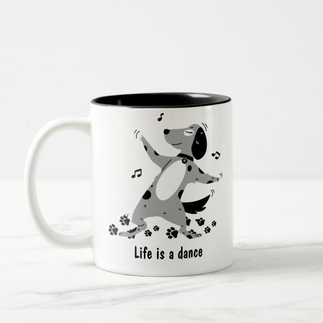 DOG LOVER ZWEIFARBIGE TASSE (Links)