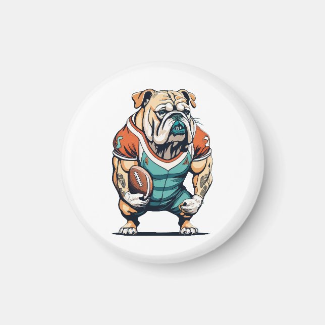 Dog Lovers Basketball Player Magnet (Vorne)