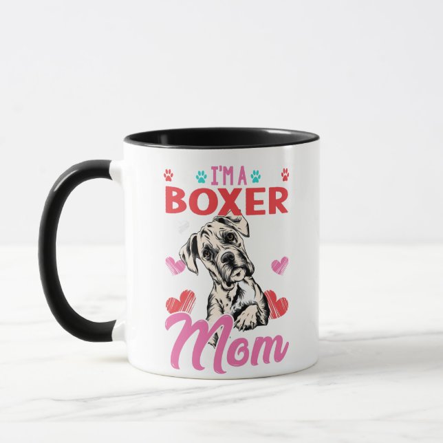 DOG LOVERS BOXER MAMA GIFT TASSE (Links)