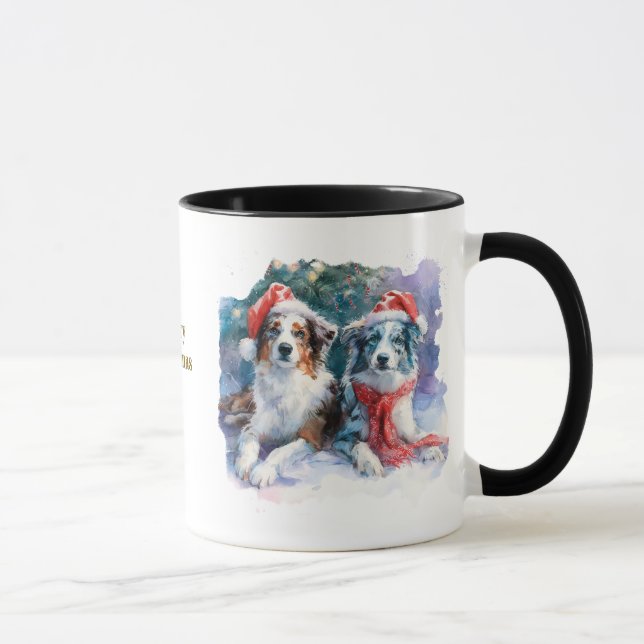 Dog Lovers Christmas Coffee Mug Tasse (Rechts)