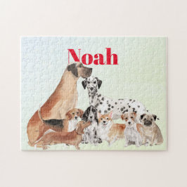 Dog Lovers Fun Personal Jigsaw Puzzle