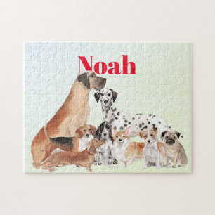 Dog Lovers Fun Personal Jigsaw Puzzle
